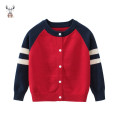 Autumn Boys Causal Knitted Tops Baby Clothes Cotton Long Sleeve Kids Cardigan Sweater